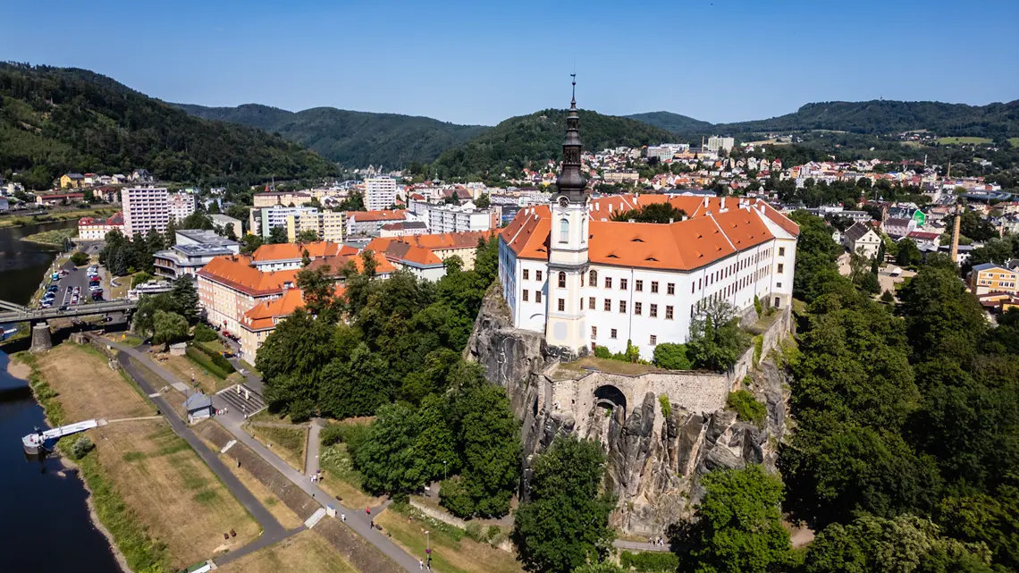 Widok na Děčín