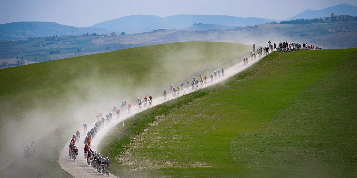 Białe drogi w Toskanii.