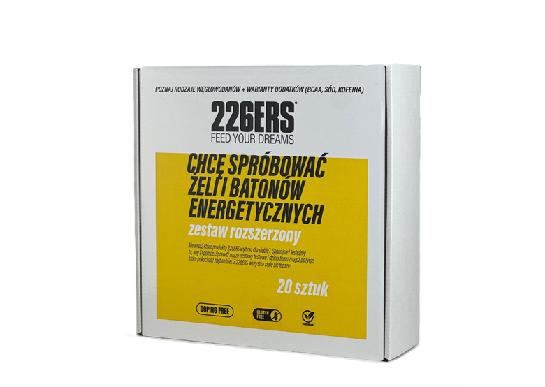 Zestaw testowy żeli i batonów energetycznych 226ERS Rozszerzony