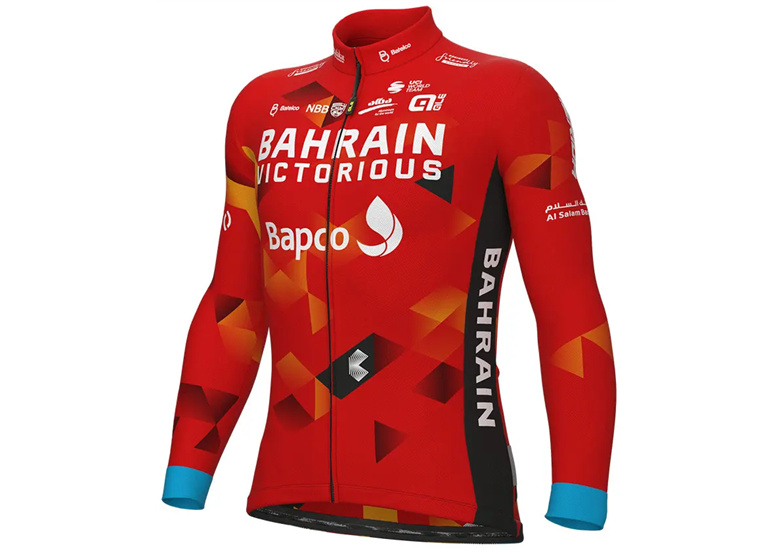 Koszulka rowerowa z długim rękawem ALE CYCLING Bahrain Victorious LS