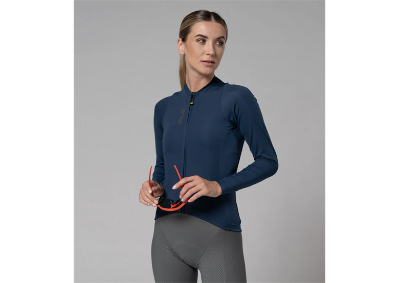 Koszulka damska z długim rękawem ALE CYCLING Color Block 