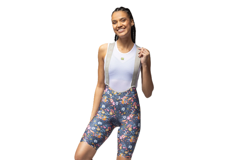 Spodenki rowerowe damskie z wkładką ALE CYCLING Master Gaphic PR-E