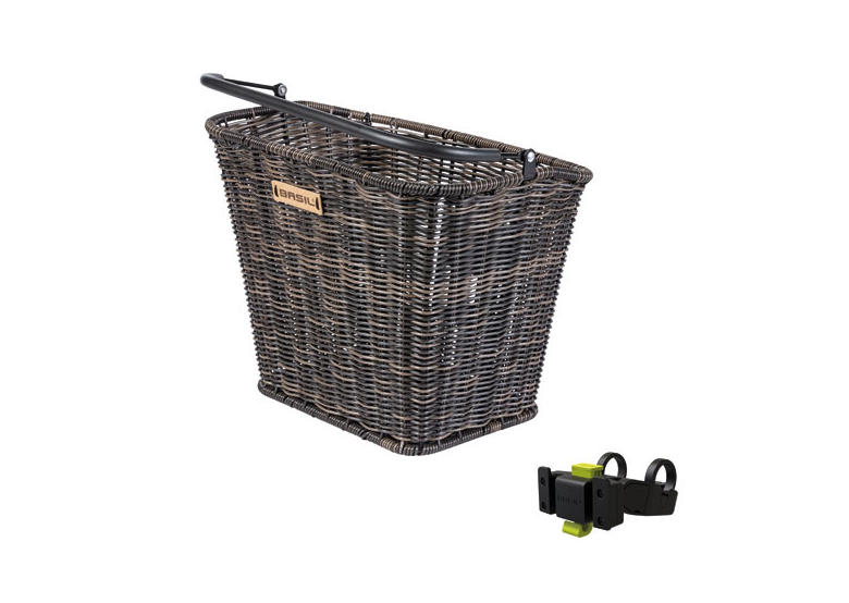 Kosz rowerowy na kierownicę BASIL Bremen Rattan Look KF + KF Handlebar Holder