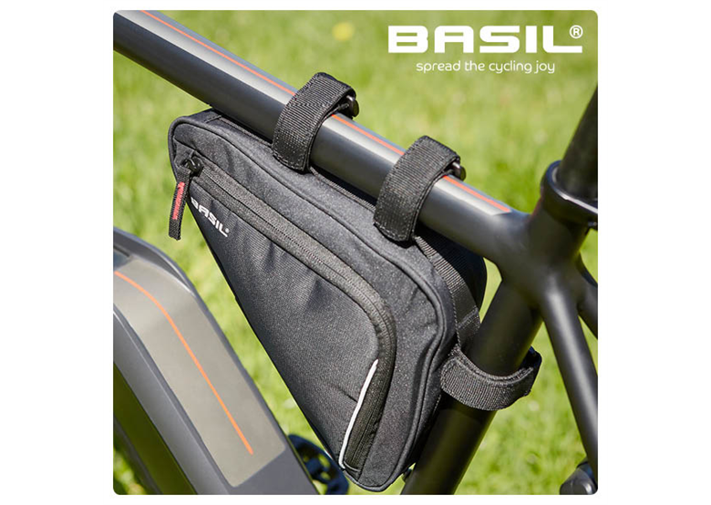 Basil Sport Design Rahmentasche Triangel M – 1,7 Liter, Wasserabweisend, Mit Klettbefestigung Fürs Fahrrad