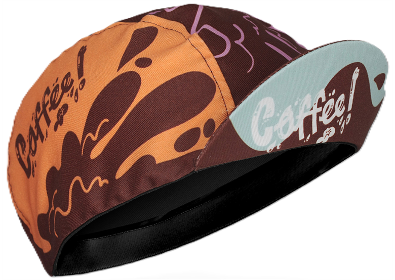 Czapka kolarska z daszkiem BELLO Coffee