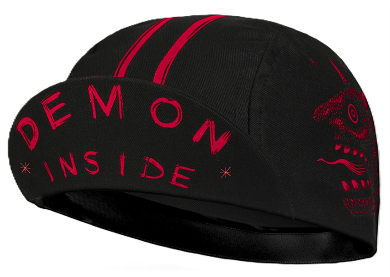 Czapka kolarska z daszkiem BELLO Demon inside
