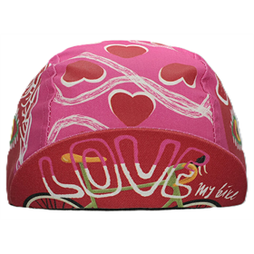 Czapka kolarska z daszkiem BELLO Love My Bike