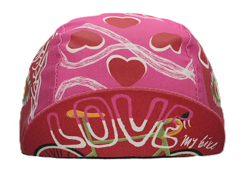 Czapka kolarska z daszkiem BELLO Love My Bike