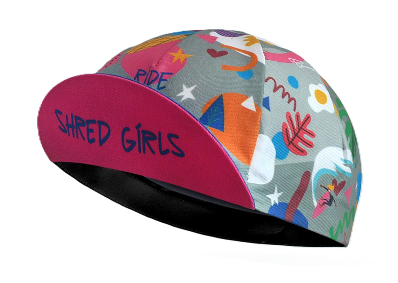 Czapka kolarska z daszkiem BELLO Shred Girls