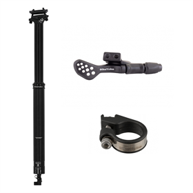 Sztyca regulowana BIKEYOKE Divine + Manetka do sztycy BIKEYOKE Triggy + Obejmy do manetek BIKEYOKE Triggy Sclamp
