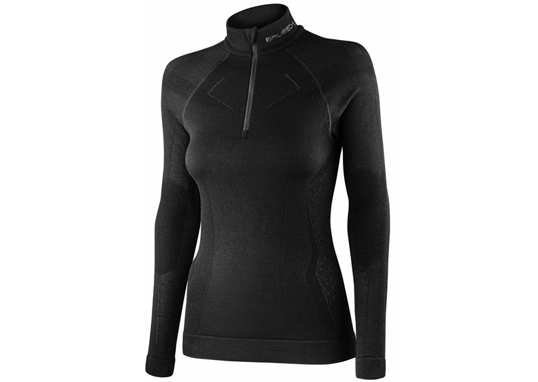 Podkoszulek damski z długim rękawem BRUBECK Extreme Merino Zip