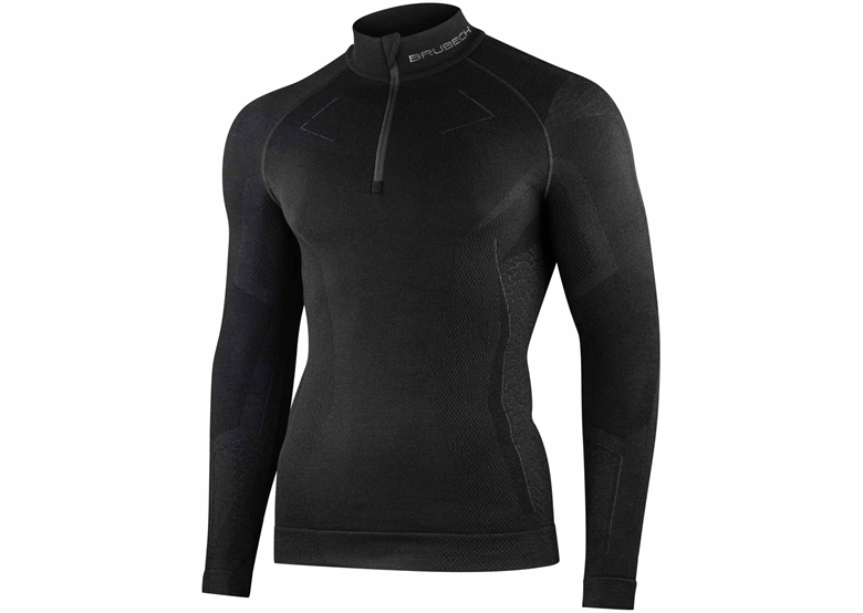 Podkoszulek męski z długim rękawem BRUBECK Extreme Merino Zip