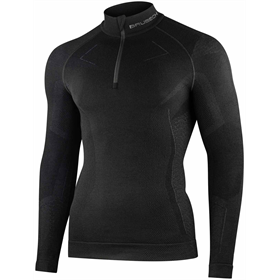 Podkoszulek męski z długim rękawem BRUBECK Extreme Merino Zip