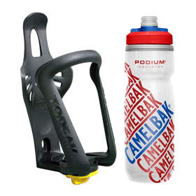 Bidon CAMELBAK Podium Chill + Koszyk na bidon TOPEAK Modula Cage EX