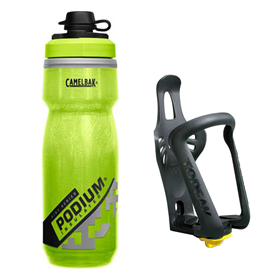 Bidon CAMELBAK Podium Dirt Chill + Koszyk na bidon TOPEAK Modula Cage EX