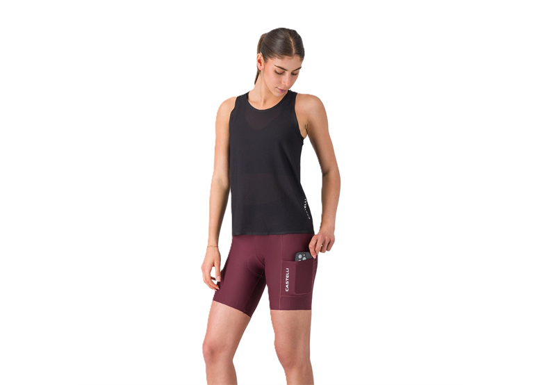 Spodenki rowerowe damskie z wkładką CASTELLI Comfort Travel