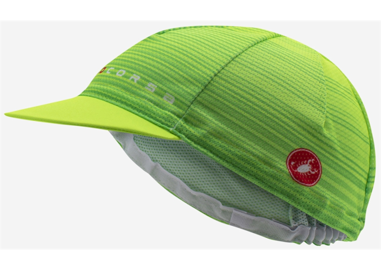 Czapka kolarska z daszkiem CASTELLI Rosso Corsa