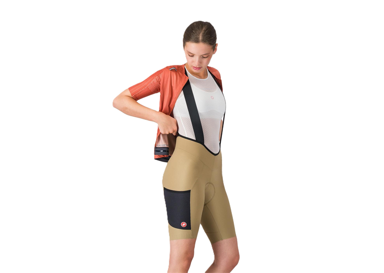 Spodenki rowerowe damskie z wkładką CASTELLI Unlimited Endurance W