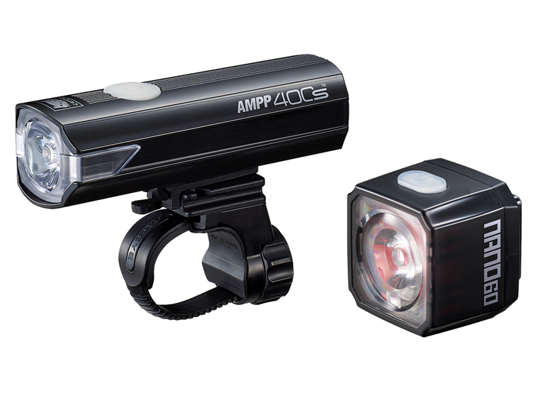 Zestaw lampek rowerowych CATEYE AMPP 400S / NANO60