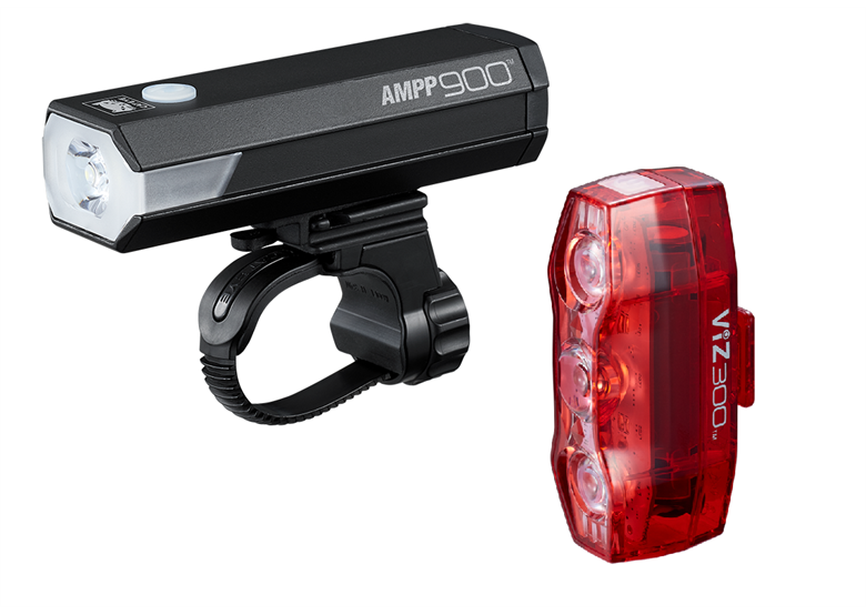 Zestaw lampek rowerowych CATEYE AMPP 900 / VIZ300