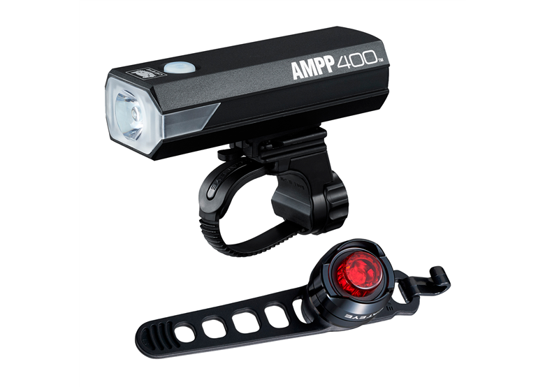 Zestaw lampek rowerowych CATEYE AMPP400 / SL-LD160RC ORB