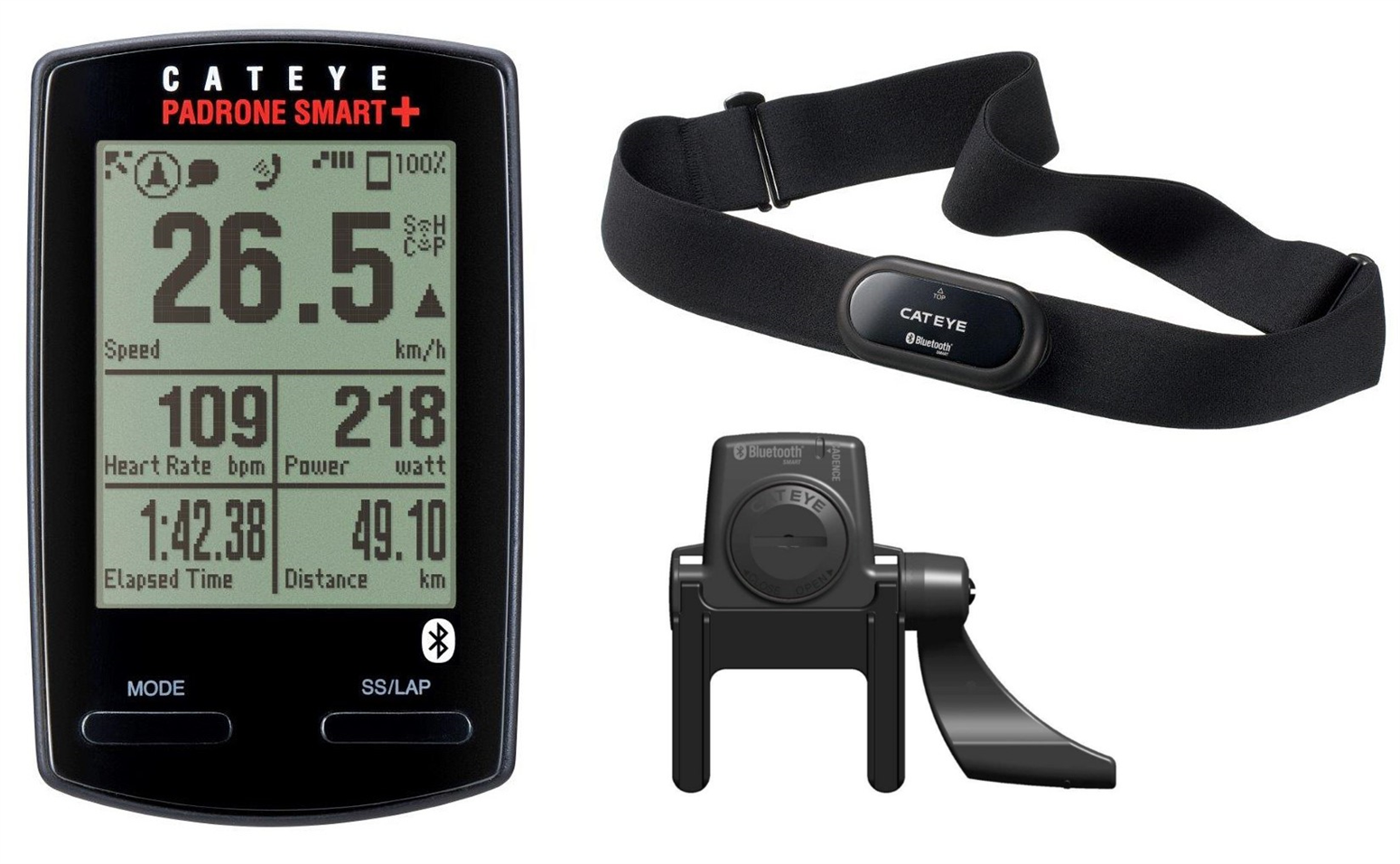 Licznik rowerowy bezprzewodowy CATEYE Padrone Smart CC SC100B CentrumRowerowe.pl