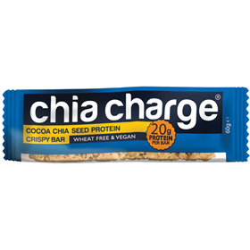 Baton białkowy CHIA CHARGE Protein Crispy Bar Vegan