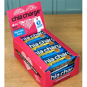 Baton białkowy CHIA CHARGE Protein Crispy Bar Vegan
