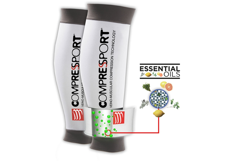 Opaski kompresyjne na łydki COMPRESSPORT UR2 Ultra Race & Recovery