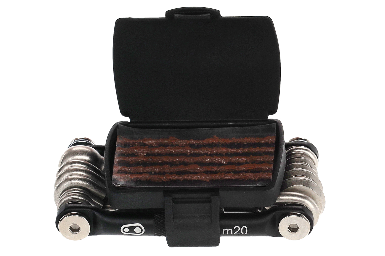 Multi-outil Crankbrothers Multi 20 - Noir Mat/Rouge, Pour Vélos