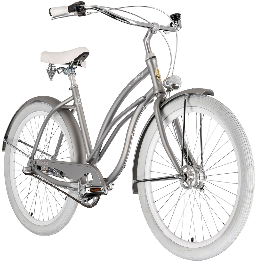 Rower miejski damski EMBASSY Silverly Classic CentrumRowerowe.pl