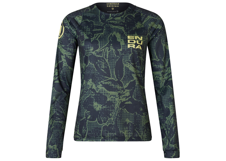 Koszulka rowerowa damska z długim rękawem ENDURA Floral LTD Printed