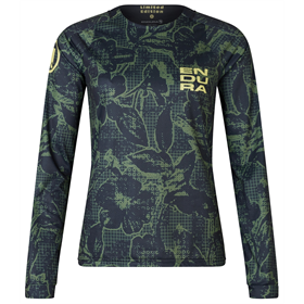 Koszulka rowerowa damska z długim rękawem ENDURA Floral LTD Printed