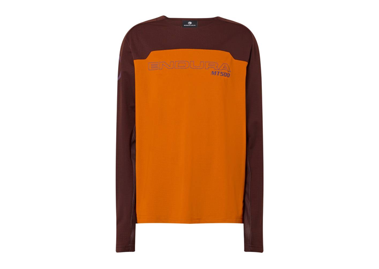 Koszulka rowerowa z długim rękawem dziecięca ENDURA MT500JR Burner