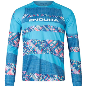 Koszulka rowerowa z długim rękawem ENDURA Patchwork LTD Printed