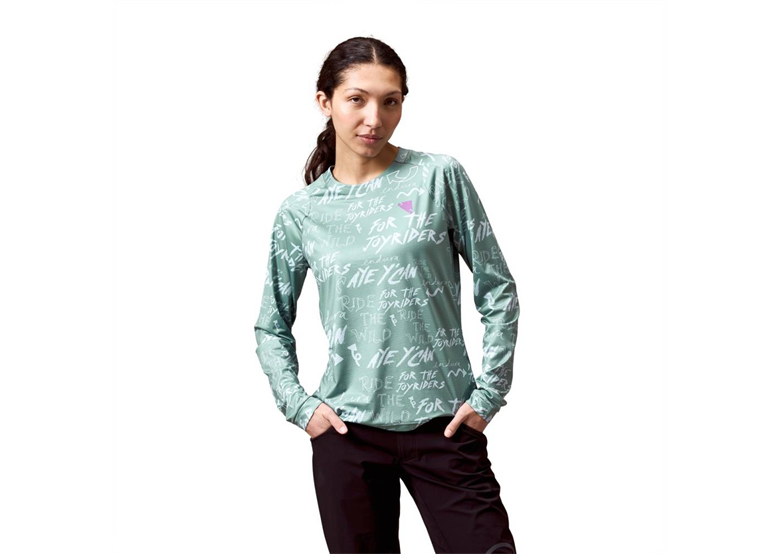 Koszulka rowerowa damska z długim rękawem ENDURA SingleTrack Print Wms