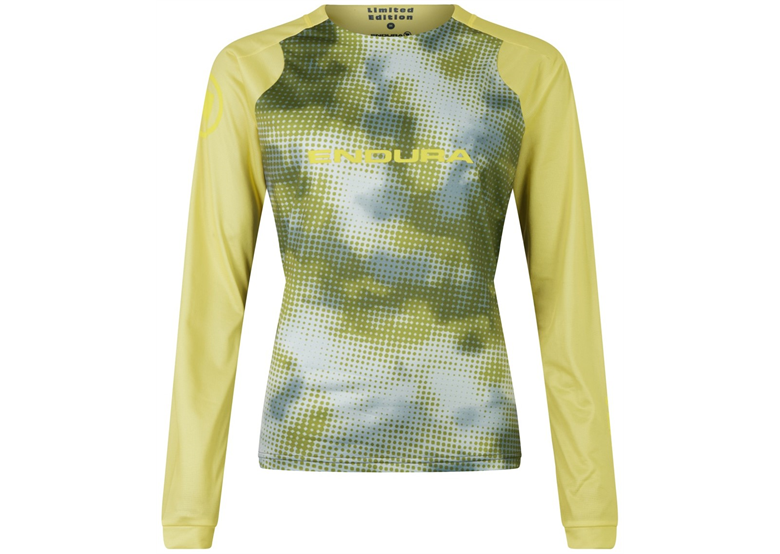 Koszulka rowerowa damska z długim rękawem ENDURA Wms Pixel Cloud L/S Tee LTD