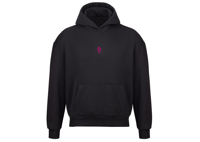 Bluza EROE 500g Heavy Duty Boxie Hoodie Black (Logo)