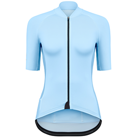 Koszulka kolarska damska EROE Logo Powder Blue