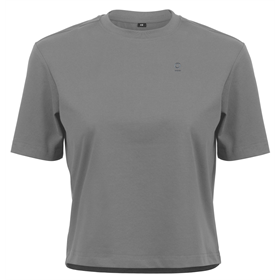 Koszulka damska z krótkim rękawem EROE Sorona Boxy Anthracite Logo Tee