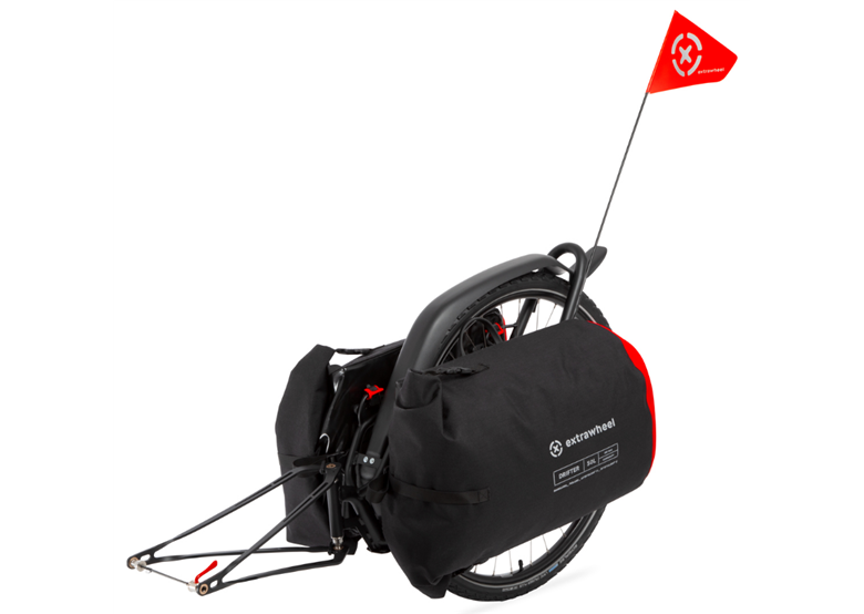 Przyczepka bagażowa EXTRAWHEEL Brave 28' + Torby Drifter 100 L