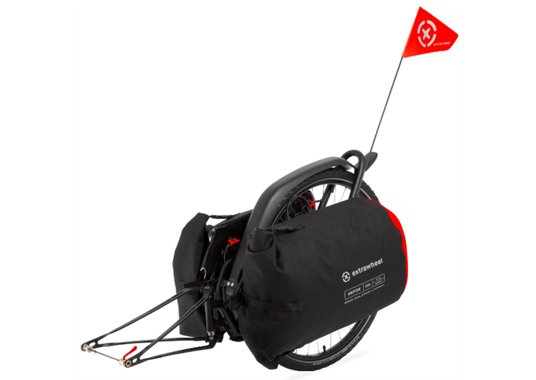 Przyczepka bagażowa EXTRAWHEEL Brave 28' + Torby Drifter Premium 100L