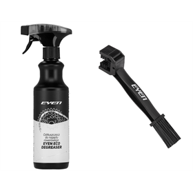 Szczotka do czyszczenia napędu EYEN  + Odtłuszczacz EYEN Degreaser