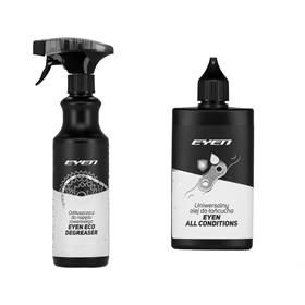 Odtłuszczacz EYEN Eco Degreaser + Olej do łańcucha EYEN All Conditions