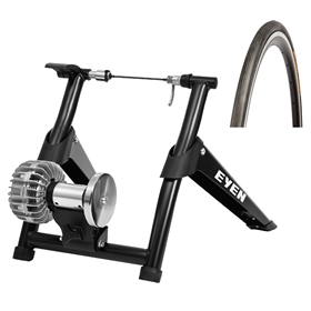 Trenażer EYEN Fluid Sport + Opona do trenażera CONTINENTAL Ultra Sport Hometrainer