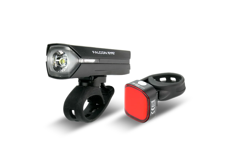Zestaw lampek rowerowych FALCON EYE Duo Velo