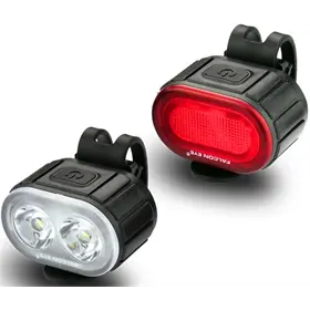 Zestaw lampek rowerowych FALCON EYE Twins 2.0