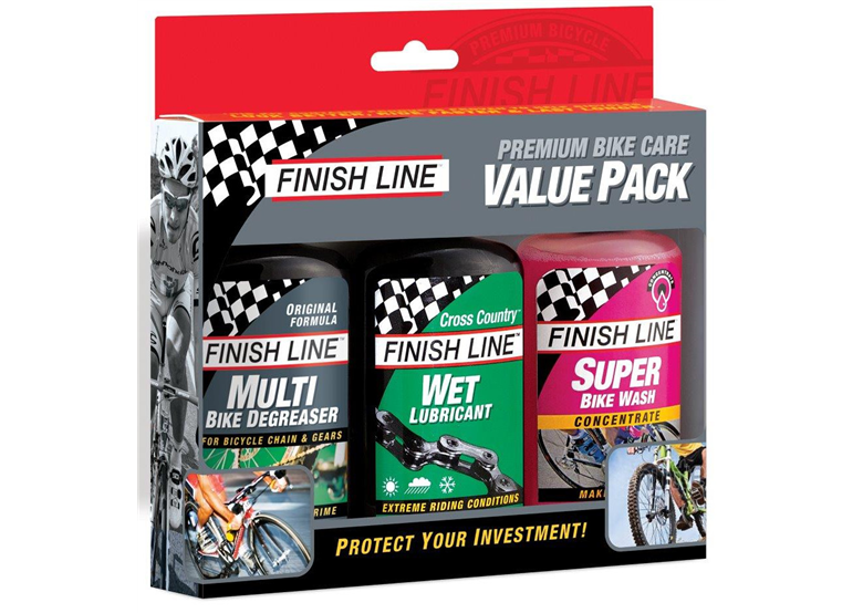 Zestaw do czyszczenia i smarowania łańcucha FINISH LINE Premium Bike Care Value Pack