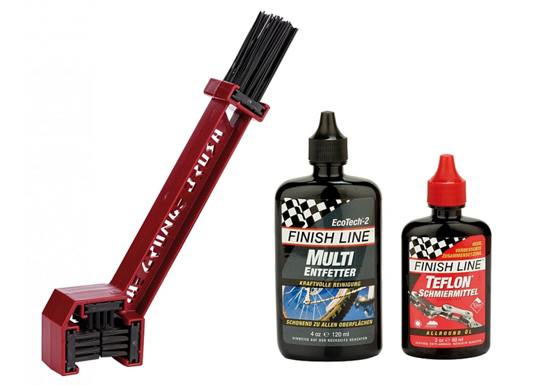 Szczotka FINISH LINE Starter Kit Grunge Brush + Ecotech + Teflon Plus 60ml