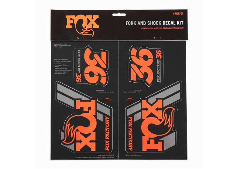 Naklejki na amortyzator FOX RACING SHOX 
